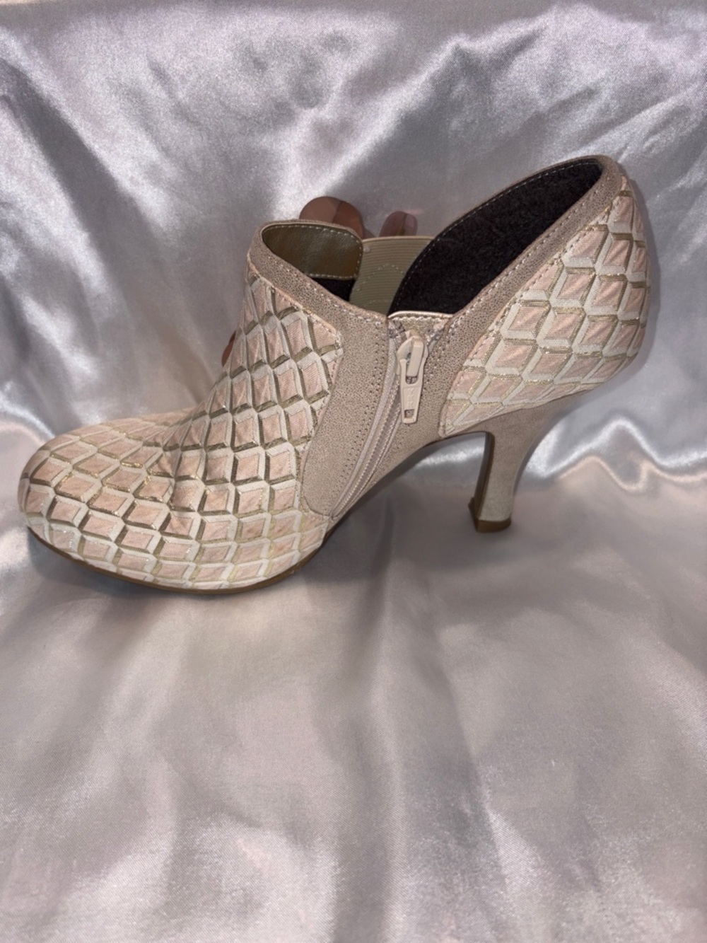 Ruby Shoo - Electra Brocade Jewelled Bootie - Light Pink - Picture 2 of 9
